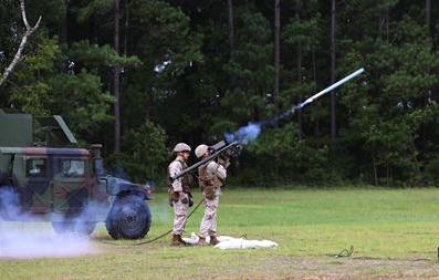 Учебный пуск ракеты Stinger на полигоне авиационной станции КМП США Cherry Point, шт. Северная Каролина, 24 сентября 2015 г.